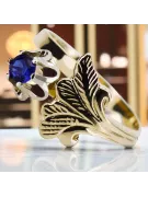 Vintage Jewlery Safír 14k žlté zlato vrc169y