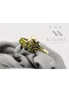 Ring Vintage craft Yellow Peridot 14K Yellow gold vrc169y