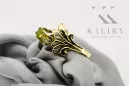 Ring Vintage craft Yellow Peridot 14K Yellow gold vrc169y