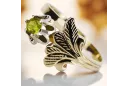 14 Karat Gelbgold Gelber Peridot Ring Vintage Stil vrc169y