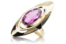 Inel Ametist Aur galben 14K Vintage vrc189y