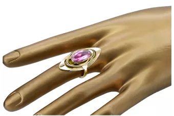 Inel Ametist Aur galben 14K Vintage vrc189y