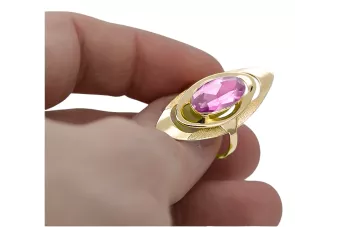 Vintage Ring Amethyst 14K Yellow gold vrc189y
