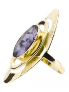 Ring Alexandrite 14K Yellow gold Vintage style vrc189y