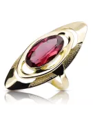 Ruby 14K Yellow gold Ring Vintage craft vrc189y