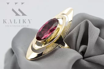 Anillo Vintage Rubí Oro amarillo de 14 quilates vrc189y