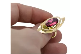 Anillo Vintage Rubí Oro amarillo de 14 quilates vrc189y