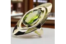 Žlutý peridot 14k žluté zlato Vintage craft vrc189y