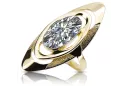 Inel Zircon Aur galben 14K Stil Vintage vrc189y