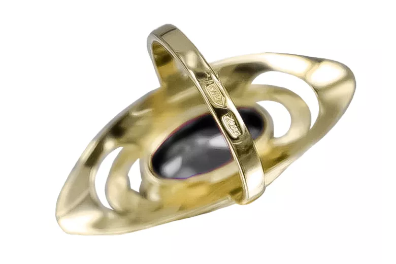 Ring Zirkon 14 Karat Gelbgold Vintage vrc189y