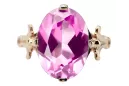 Inel Vintage Craft  Ametist Original vintage din aur roz de 14k vrc369r
