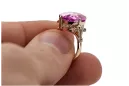 Estilo vintage Anillo Amatista Oro rosa antiguo original de 14k vrc369r