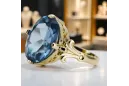 Vintage craft  Akvamarín 14k žlté zlato vrc369y