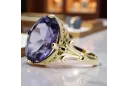 14K Yellow gold Alexandrite Ring Vintage vrc369y