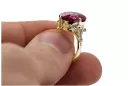 Žiedas Vintage Rubinas 14k geltono aukso vrc369y