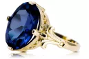Inel Stil Vintage Safir Aur galben 14K vrc369y