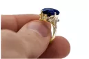 Safír 14k žluté zlato Vintage craft vrc369y