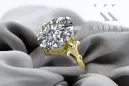 Ring Zirkon 14 Karat Gelbgold Vintage Schmuck vrc369y