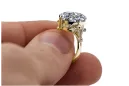 Ring Zirkon 14 Karat Gelbgold Vintage Schmuck vrc369y