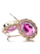 Amethyst Original 14K Rose Gold Ohrringe Vintage Jewlery vec007r