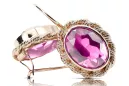 Amethyst Original 14K Rose Gold Ohrringe Vintage Jewlery vec007r
