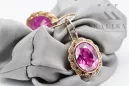 Amethyst Original 14K Rose Gold earrings Vintage Jewlery vec007r