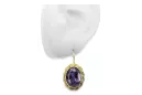 14k žluté zlato Alexandrit  Vintage style vec007y