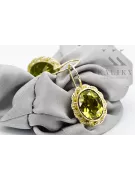 Cercei Peridot galben Aur galben 14K Stil Vintage vec007y
