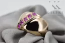 Or jaune 14 carats Améthyste Anneau Bijoux vintage vrc036y
