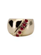 14K Yellow gold Ruby Ring Vintage craft vrc036y