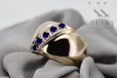 Ring Sapphire 14K Yellow gold Vintage craft vrc036y