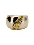 Vintažinis stilius Žiedas Geltonasis peridotas 14k geltono aukso vrc036y