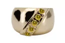 Vintage Inel Peridot galben Aur galben 14K vrc036y