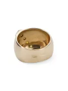 Or jaune 14 carats Péridot jaune Anneau Style vintage vrc036y