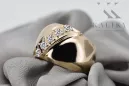 Anillo Circón Oro amarillo de 14 quilates Vintage vrc036y