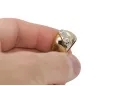 Вінтаж вироби Каблучка Циркон 14K Жовте золото vrc036y