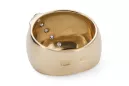Inel Vintage bijuterii Zircon Aur galben 14K vrc036y