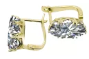 Cercei Vintage Zircon Aur galben 14K vec021y