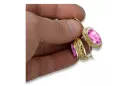 Ametyst 14k žlté zlato  Vintage style vec023y