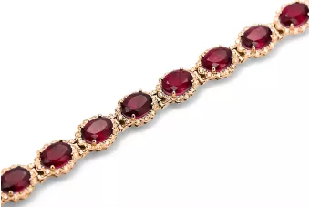 copy of Balto 14 karatų aukso teniso apyrankė su rubinais ir cirkoniais tbc001w