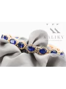 Rose rosa ruso ruso 14k oro tenis de oro y zircons pulsera TBC001R