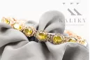Розов розов червен руски 14k златен перидост и zircons тенис гривна tbc001r