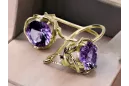 Cercei Alexandrite 14K Gol galben Vec029Y Rusul Soviet Vintage Style Art Deco