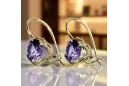 Cercei Alexandrite 14K Gol galben Vec029Y Rusul Soviet Vintage Style Art Deco