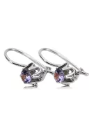 Jahrgang 925 Silber alexandrite Ohrringe vec013s Russischer Sowjetstil