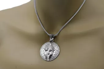 Ασημένιο Μενταγιόν 925 Spartan Affirmations Alpha cpn028s