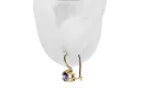 14k κίτρινο χρυσό 14K (585) Alexandrite Σκουλαρίκια vec053y Russian Soviet USSR Vintage craft Art Deco style