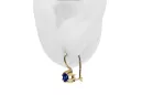 14 Karat Gelbgold 14K (585) Sapphire ohrringe vec053y Russisch Sowjetisch UdSSR Vintage Schmuck Art Deco style