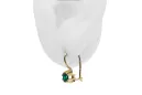 14 Karat Gelbgold 14K (585) Emerald ohrringe vec053y Russisch Sowjetisch UdSSR Vintage Stil Art Deco style
