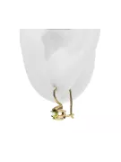 14 كارت من الذهب الأصفر 14K (585) Yellow Peridot أقراط vec053y روسي سوفيتي الاتحاد السوفيتي فينتاج آرت ديكو style